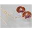 14k Gold Threader Earrings, Twilight Fire Topaz, E205