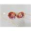 14k Gold Threader Earrings, Twilight Fire Topaz, E205