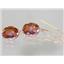 14k Gold Threader Earrings, Twilight Fire Topaz, E205
