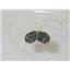 14k Gold Threader Earrings, Created Black Opal, E205