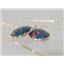 14k Gold Threader Earrings, Created Black Opal, E205
