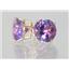 14k Gold Post Earrings, Amethyst, E212