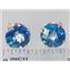 14k Gold Post Earrings, Neptunes Garden Topaz, E212