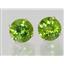 14k Gold Post Earrings, Peridot Topaz, E212