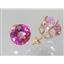 14k Gold Post Earrings, Pure Pink Topaz, E212