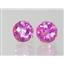 14k Gold Post Earrings, Pure Pink Topaz, E212