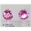 14k Gold Post Earrings, Pure Pink Topaz, E212