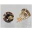 14k Gold Post Earrings, Smoky Quartz, E212