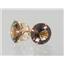 14k Gold Post Earrings, Smoky Quartz, E212