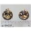 14k Gold Post Earrings, Smoky Quartz, E212