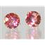 14k Gold Post Earrings, Twilight Fire Topaz, E212