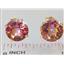 14k Gold Post Earrings, Twilight Fire Topaz, E212