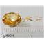 14k Gold Leverback Earrings, Citrine, E407
