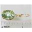 14k Gold Leverback Earrings, Green Amethyst, E407