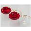 14k Gold Leverback Earrings, Created Ruby, E407