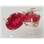 14k Gold Leverback Earrings, Created Ruby, E407