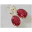 14k Gold Leverback Earrings, Created Ruby, E407