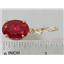 14k Gold Leverback Earrings, Created Ruby, E407