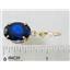 14k Gold Leverback Earrings, Created Blue Sapphire, E407