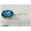 14k Gold Leverback Earrings, London Blue Topaz, E407