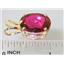 P004, Crimson Topaz 14k Gold Pendant