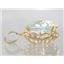 P068, Mercury Mist Topaz 14k Gold Pendant