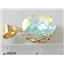 P068, Mercury Mist Topaz 14k Gold Pendant