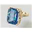 10K, 14K or 18K Gold Ladies Ring, Neptune Garden Topaz, R039