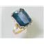 10K, 14K or 18K Gold Ladies Ring, Neptune Garden Topaz, R039