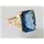 10K, 14K or 18K Gold Ladies Ring, Neptune Garden Topaz, R039