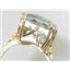 10K, 14K or 18K Gold Ladies Ring, Neptune Garden Topaz, R039