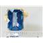 10K, 14K or 18K Gold Ladies Ring, Neptune Garden Topaz, R039