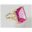 10K, 14K or 18K Gold Ladies Ring, Pure Pink Topaz, R039