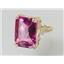 10K, 14K or 18K Gold Ladies Ring, Pure Pink Topaz, R039