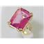 10K, 14K or 18K Gold Ladies Ring, Pure Pink Topaz, R039
