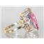 10K, 14K or 18K Gold Ladies Ring, Pure Pink Topaz, R039