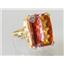 10K, 14K or 18K Gold Ladies Ring, Twilight Fire Topaz, R039