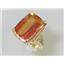 10K, 14K or 18K Gold Ladies Ring, Twilight Fire Topaz, R039