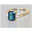 10K, 14K or 18K Gold Ladies Ring, London Blue Topaz, R171