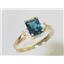 10K, 14K or 18K Gold Ladies Ring, London Blue Topaz, R171
