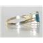 10K, 14K or 18K Gold Ladies Ring, London Blue Topaz, R171