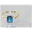 10K, 14K or 18K Gold Ladies Ring, London Blue Topaz, R171