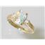 10K, 14K or 18K Gold Ladies Ring, Mercury Mist Topaz, R171