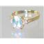 10K, 14K or 18K Gold Ladies Ring, Mercury Mist Topaz, R171