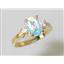 10K, 14K or 18K Gold Ladies Ring, Mercury Mist Topaz, R171