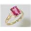10K, 14K or 18K Gold Ladies Ring, Pure Pink Topaz, R171