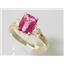 10K, 14K or 18K Gold Ladies Ring, Pure Pink Topaz, R171