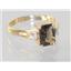 10K, 14K or 18K Gold Ladies Ring, Smoky Quartz, R171