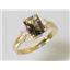 10K, 14K or 18K Gold Ladies Ring, Smoky Quartz, R171