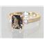 10K, 14K or 18K Gold Ladies Ring, Smoky Quartz, R171